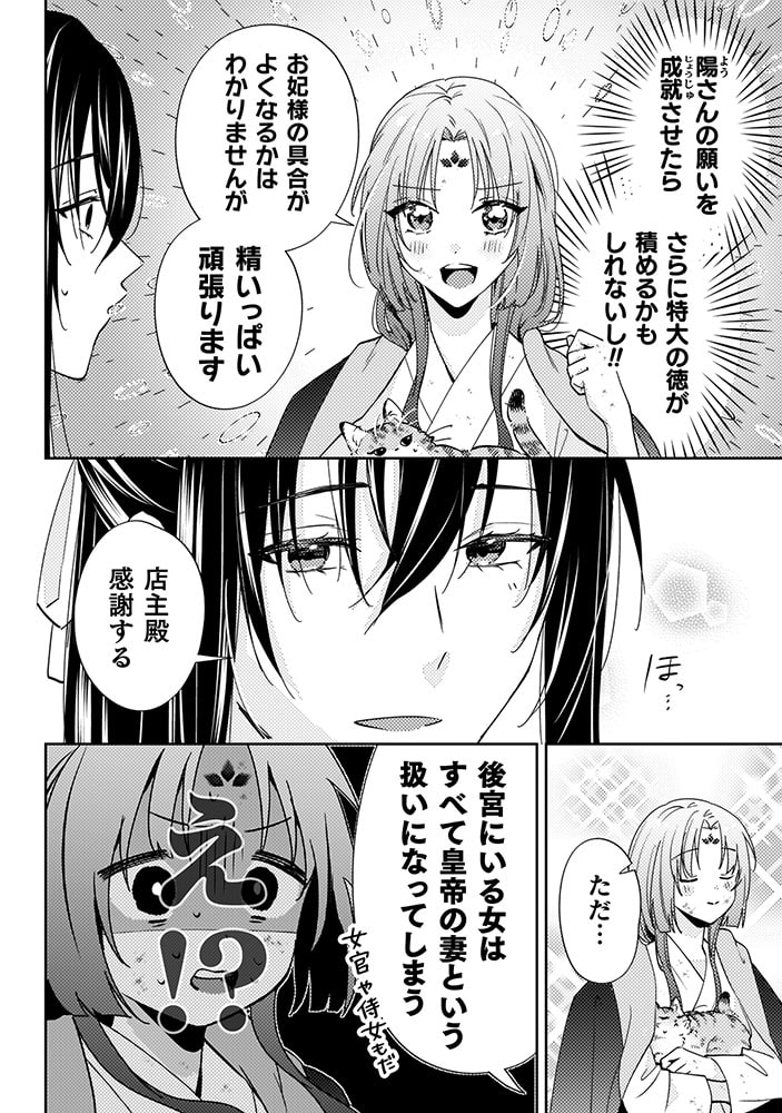 「七十二候ノ国の後宮薬膳医 ～見習い陶仙女ですが、もふもふ達とお妃様の問題を解決します～」49