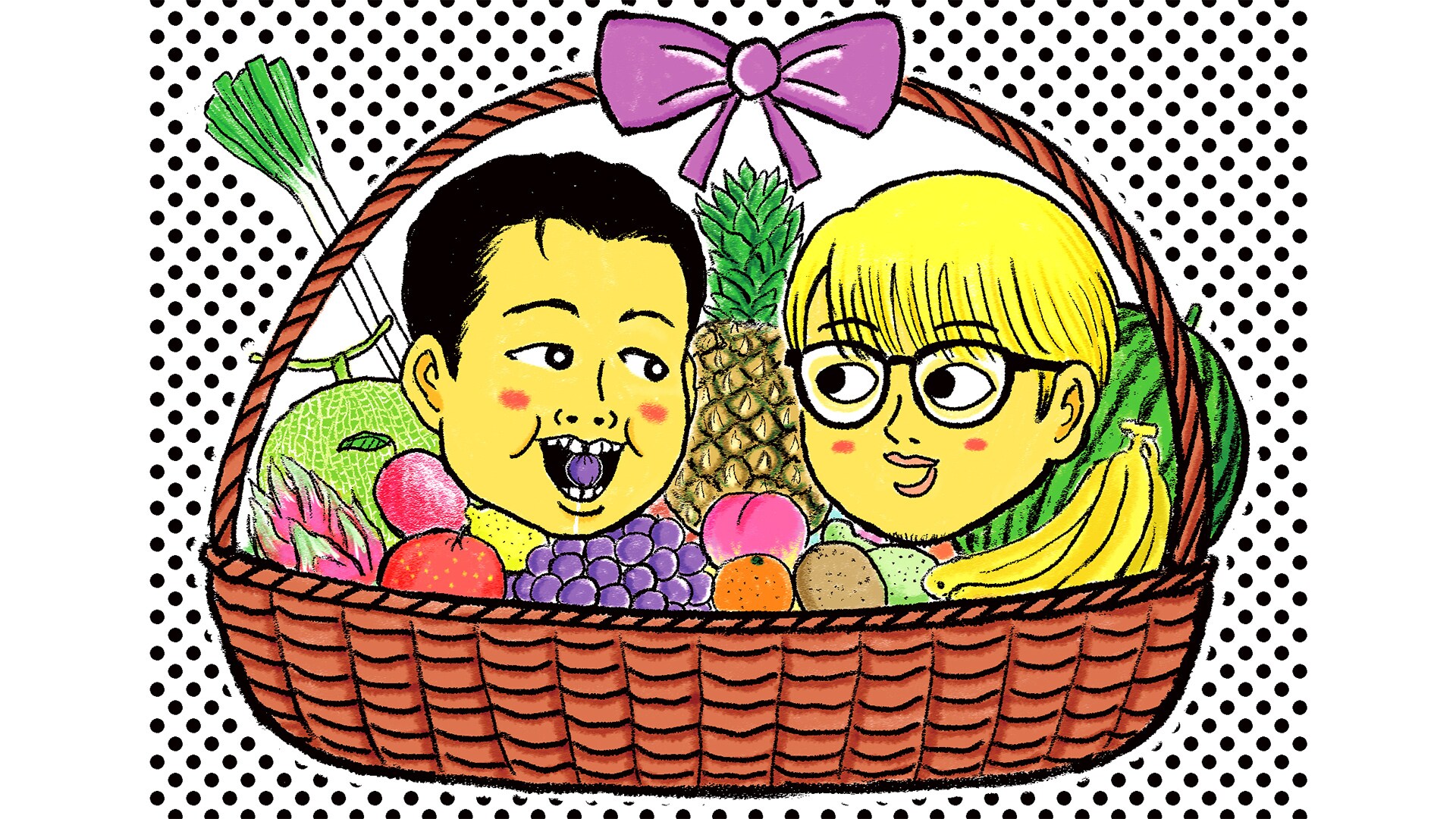 ウエストランド井口 / 飯塚大悟「ライブ!!今月のお笑い3～野田クリスタルがやってきた！～」 / イラスト：清野とおる