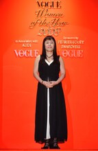 ヴォーグ誌主催の「Woman of the Year 2008」受賞時の一条ゆかり。