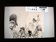 ベルナール・イスレールの作品。動画を用いて、コンピューター上での制作過程を展示していた。