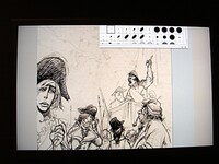 ベルナール・イスレールの作品。動画を用いて、コンピューター上での制作過程を展示していた。