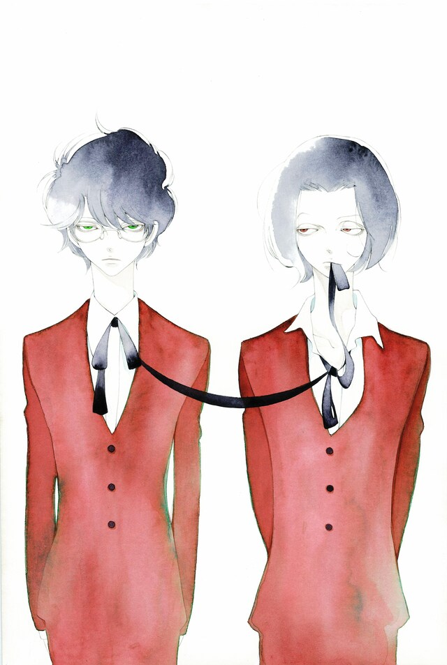 「ばら色の頬のころ」は、「Jの総て」の続編にあたり、優等生ポールとモーガンの出逢いを描いた作品。端麗な絵柄が印象的。（©中村明日美子／太田出版）