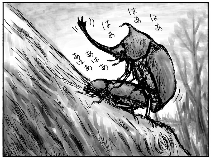 お色気たっぷりの交尾シーンも満載だ。