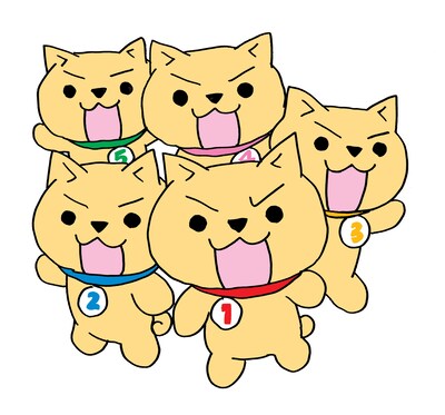 可愛い五つ子の子犬が主人公の「いぬ五」。汚れを知らぬまっすぐな瞳、そのままの君でいて。