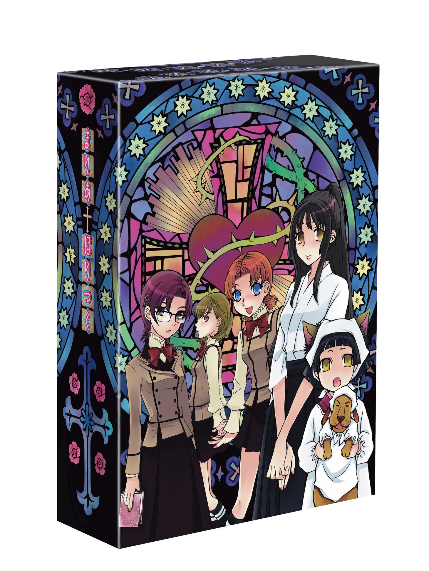 遠藤海成描き下ろし３巻収納BOX（裏）。(c)2009 遠藤海成・メディアファクトリー／まりあ†ほりっく製作委員会