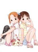 これが「みっちゃん♥ちかちゃんタペストリー」に使用されるイラスト。実物がどんなデザインとなるかは、購入してからのお楽しみ。