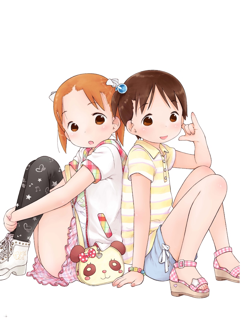 これが「みっちゃん♥ちかちゃんタペストリー」に使用されるイラスト。実物がどんなデザインとなるかは、購入してからのお楽しみ。