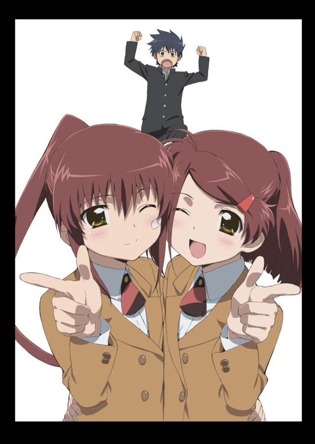 「Kiss×sis」4巻の初回限定版に付くオリジナルアニメDVDのジャケット。