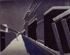 フライヤーに掲載された小村雪岱画「註文帳」（『愛染集』表見返し）より。会場では波津彬子の原画はもちろん、鏡花における「怪異」の魅力とは何かに迫った作品が多数展示される。