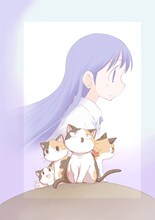 小箱とたん「スケッチブック」のQUOカード用イラスト。