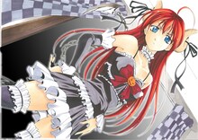 瀬尾公治「Princess Lucia」のQUOカード用イラスト。