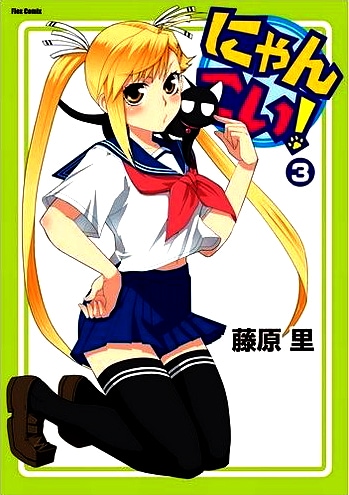 「にゃんこい！」3巻。帯にはアニメ化決定の速報がついた。