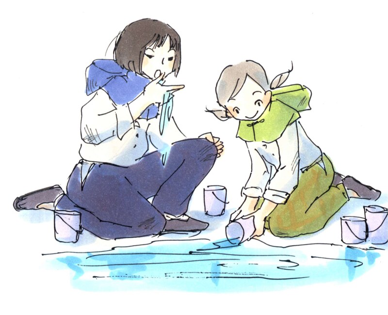 次号予告に掲載されている今日マチ子「COCOON」イラスト。