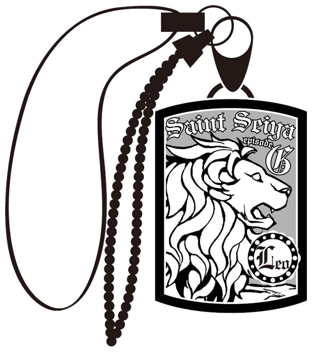 ディスティニーキーチェーンのデザインイラスト。獅子が大きく描かれた勇壮なデザインに仕上がっている。