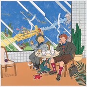 鴨沢祐仁「ビックリ水族館」LPジャケット。