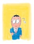 ガロの編集者を務めたあと、コラムニストとしても活躍した渡辺和博のイラスト。