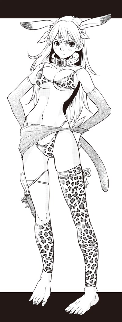 「魔境のシャナナ」ヒロインと思われる女ターザンのカット。強さと美貌を兼ね揃えた勇ましい姿は、むしろヒーローと呼んだほうが適切かもしれない。