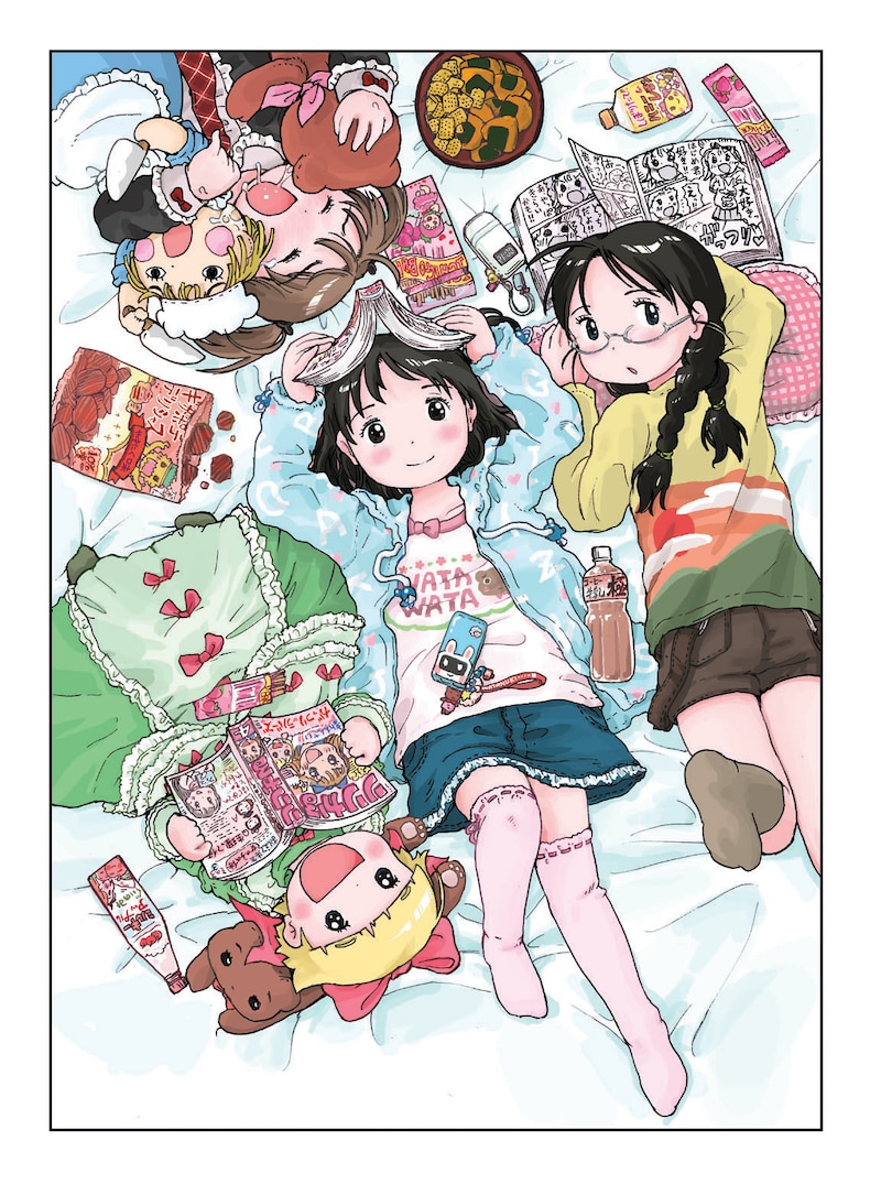 「マコちゃん絵日記」初回限定版表紙イラスト。