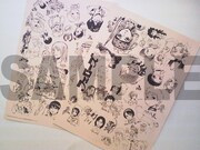 参加賞のFellows！作家陣寄せ書きペーパー。