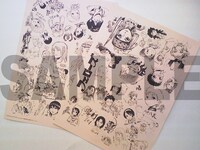 参加賞のFellows！作家陣寄せ書きペーパー。