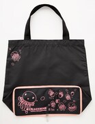 「海月姫」オリジナルポータブルエコバッグ・ブラックバージョン。