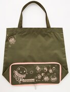 「海月姫」オリジナルポータブルエコバッグ・オリーブバージョン。