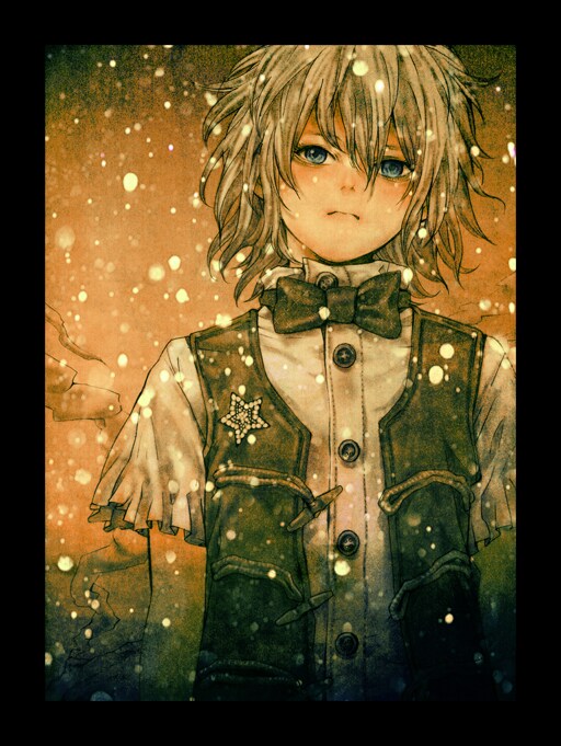 原画展のポストカードに使用されているイラスト。