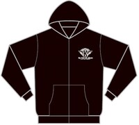 「はじめてのあく」パーカー。組織のマークが入ったデザイン。着ればたちまち戦闘員に？