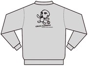 「お坊サンバ!!」パーカー。脱力系イラストがプリントされたゆるゆるデザイン。