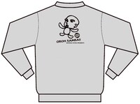 「お坊サンバ!!」パーカー。脱力系イラストがプリントされたゆるゆるデザイン。