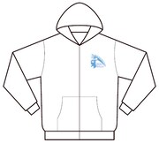 「神のみぞ知るセカイ」パーカー。純真を表現するホワイトが攻略の近道とのこと。女の子のハートを狙うなら、清潔感のある白でキメっ。