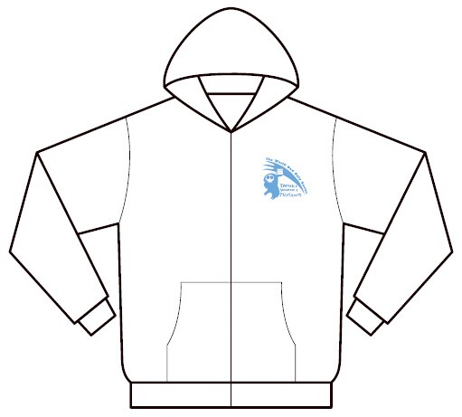 「神のみぞ知るセカイ」パーカー。純真を表現するホワイトが攻略の近道とのこと。女の子のハートを狙うなら、清潔感のある白でキメっ。