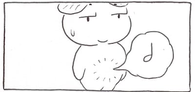 細野くん。お腹の音から物語が始まる。