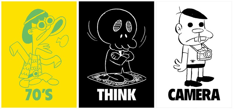 企画展で展示販売されるポスター3種。他にも様々なデザインのものが展示されるとのこと。