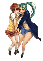 甘詰留太による「チェンジH pink」表紙イラスト。ブレザー姿の男の子と学ラン姿の女の子。