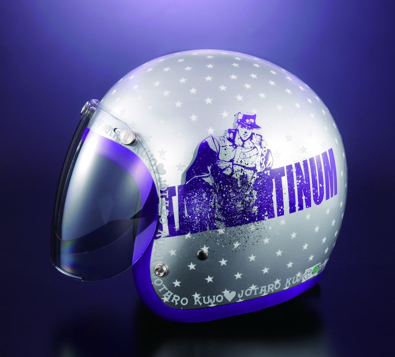 強敵たちとの激闘を思わせる破壊跡風のイメージもプリント。(C)荒木飛呂彦＆LUCKY LAND COMMUNICATIONS／集英社