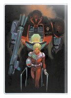 安彦良和のイラストが使用された「機動戦士ガンダム」ブックカバー。(c)創通/サンライズ