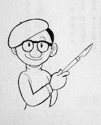 誰が見てもすぐ分かる、巨匠・手塚治虫の自画像。(c)TEZUKA PRODUCTIONS