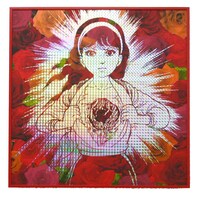 シルクスクリーン「薔薇の散る頃」（c）楳図かずお／小学館