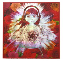 シルクスクリーン「薔薇の散る頃」（c）楳図かずお／小学館