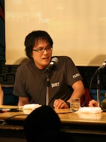 江口寿史。「ゴメン今日は笑いが取れないよ。俺、日本で13番目くらいに上手いマンガ家だもん」と高らかに宣言した。