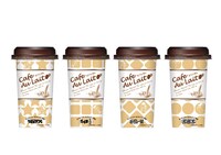 サークルKとサンクスにて販売される「るーみっくわーるどカフェオレ」。2個購入分のレシートで応募可能なキャンペーンも展開される。(c)高橋留美子／小学館