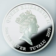 5オンス銀貨表面。