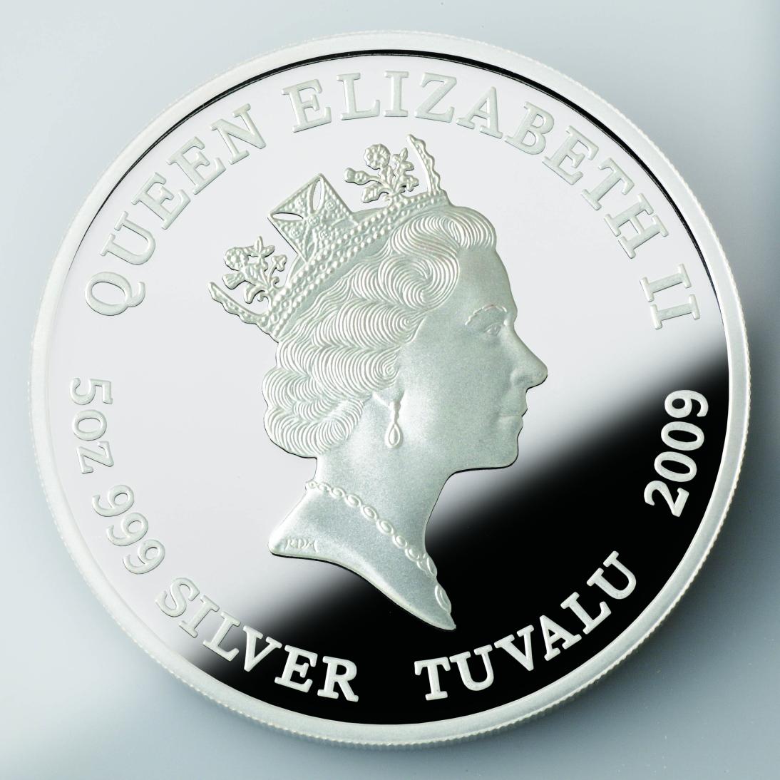 5オンス銀貨表面。