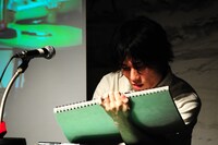 朝倉と対戦した大石浩二。「原稿中で寝てない」という、バッドコンディションで勝負に臨む。