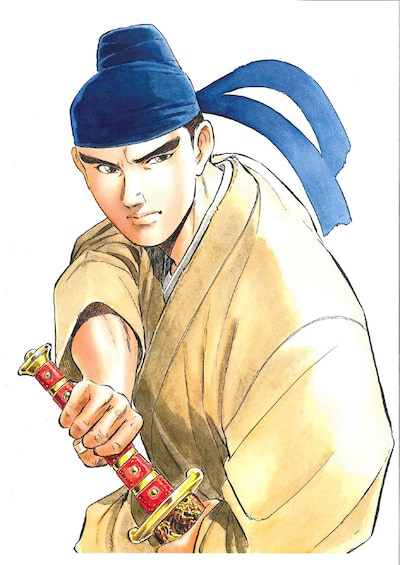 千葉が描いた若き日の劉備玄徳。