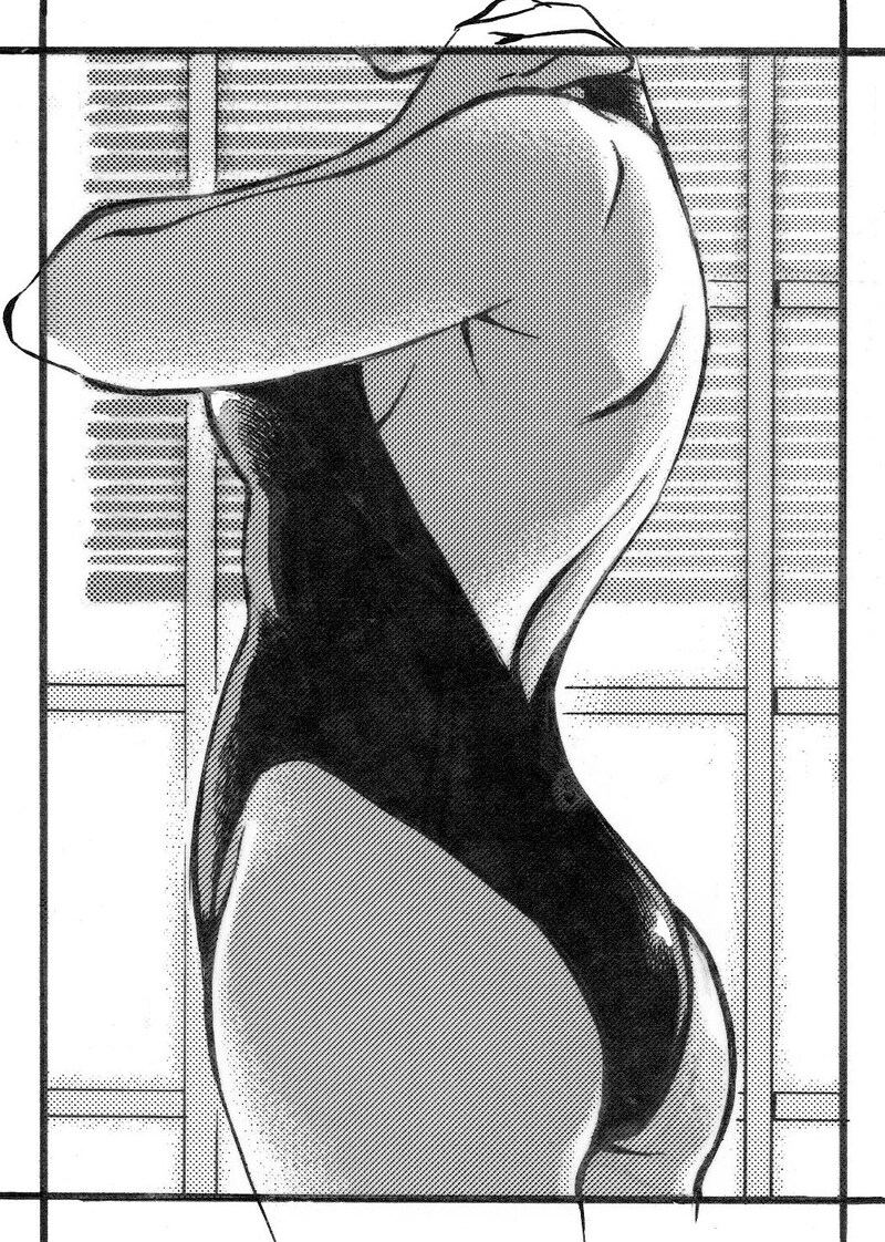 森薫が「Swimsuits Fellows! 2009」用に描き下ろしたカット。都合により誌面にも入っていないお宝画像だ。