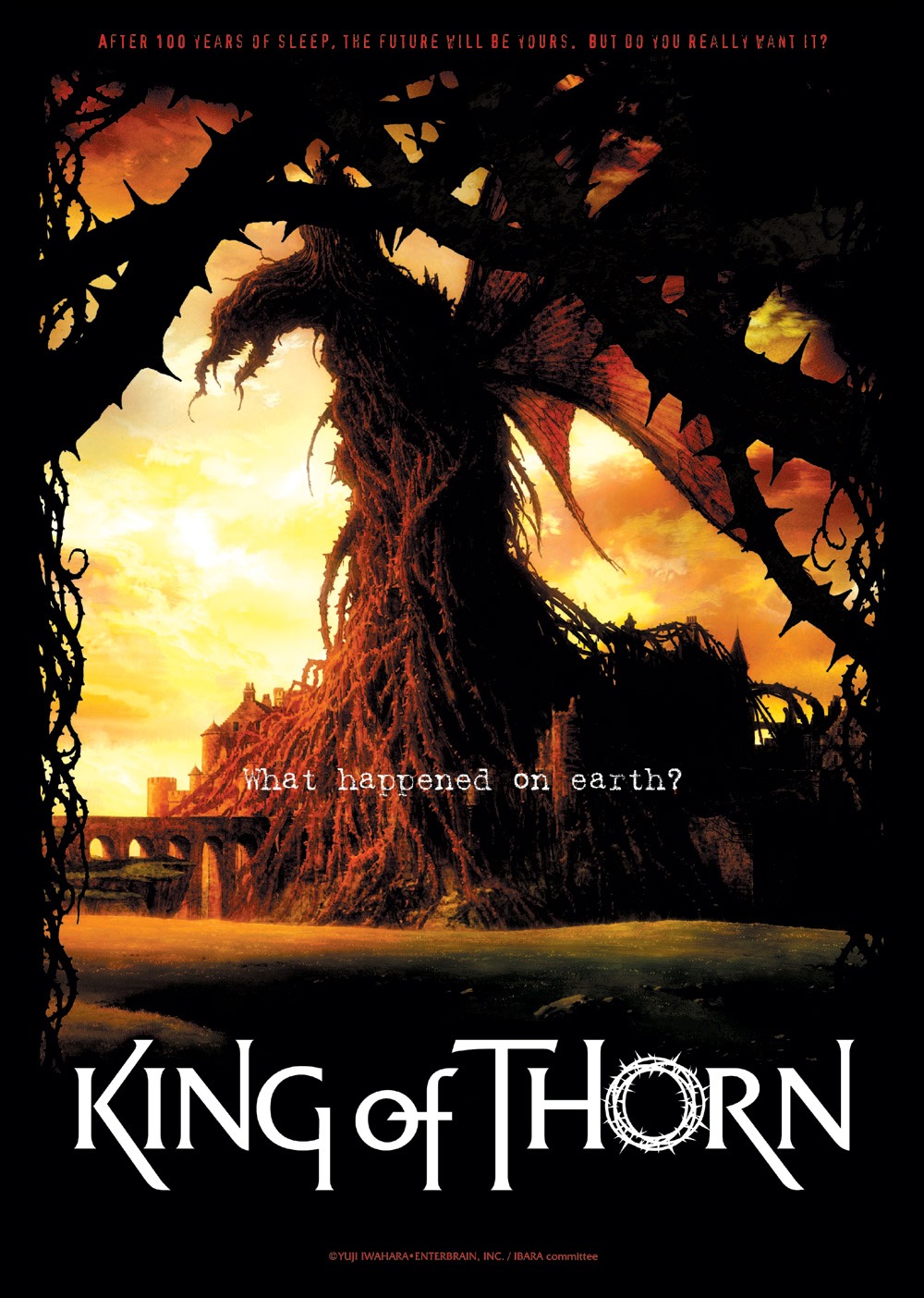 「いばらの王 -King of Thorn-（仮）」の海外用キービジュアル。(c)YUJIIWAHARA・ENTERBRAIN,INC. / IBARA committee