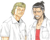 柳内大樹と永田晃一による合作「スマイル」のカット。どちらが「キング」で、どちらが「狂犬」なのか。全てはコミックブレイク5号にて明らかに。