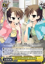 あらきかなおによる双海亜美＆真美が描かれたカード。